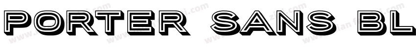 Porter Sans Block字体转换